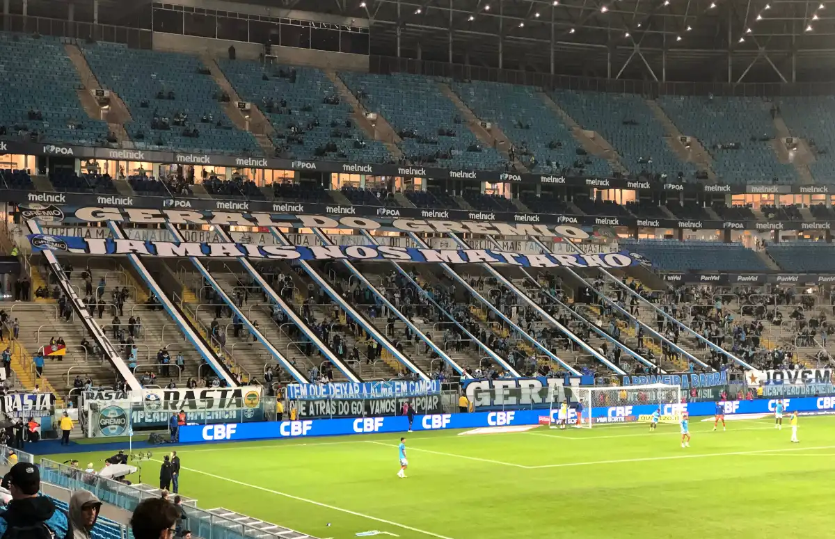 Arena do Grêmio em dia de jogo do Grêmio