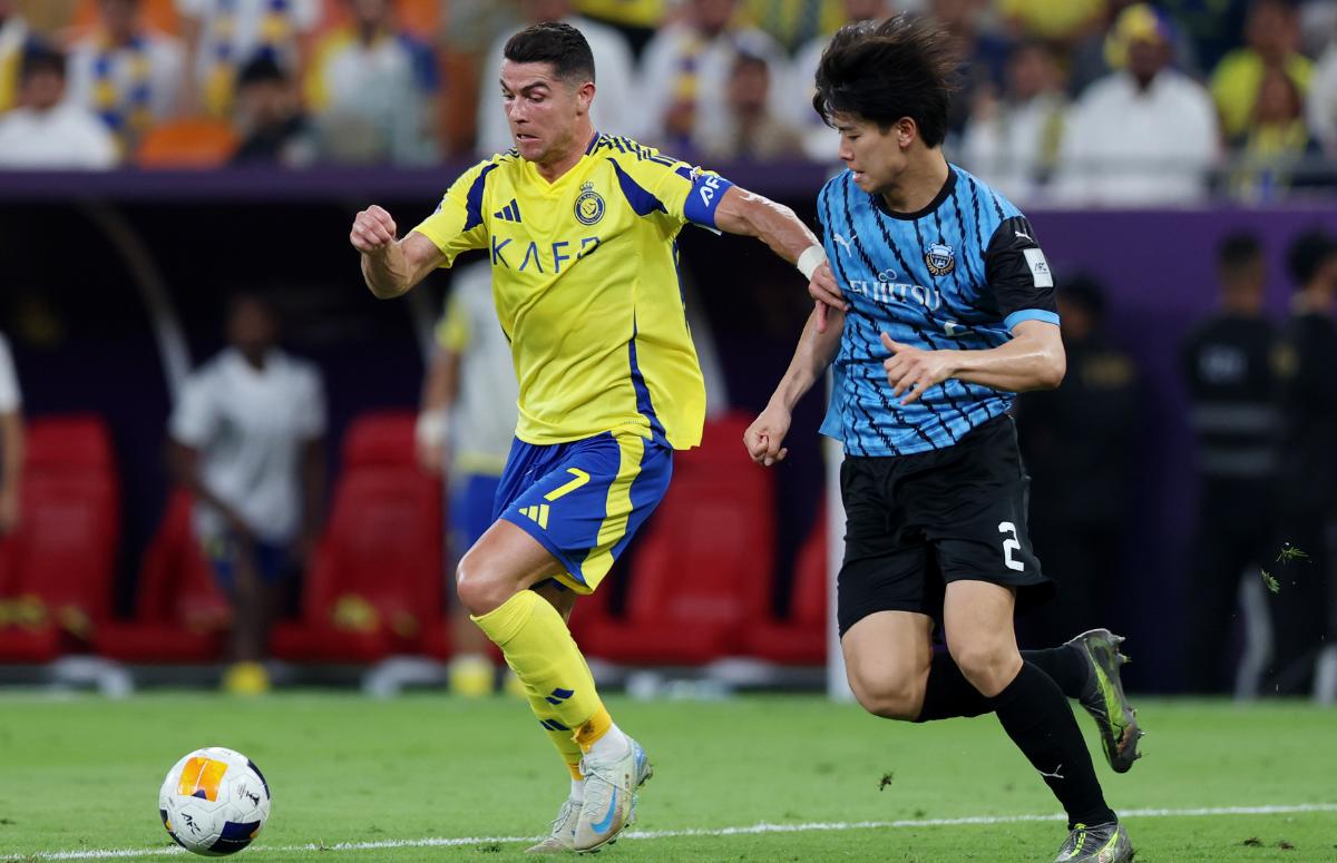 Cristiano Ronaldo em lance do jogo contra o Kawasaki Frontale, clube que foi inspirado no Grêmio
