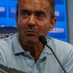 Guto Peixoto, diretor de futebol do Grêmio, fala em entrevista coletiva no CT Luiz Carvalho, em Porto Alegre
