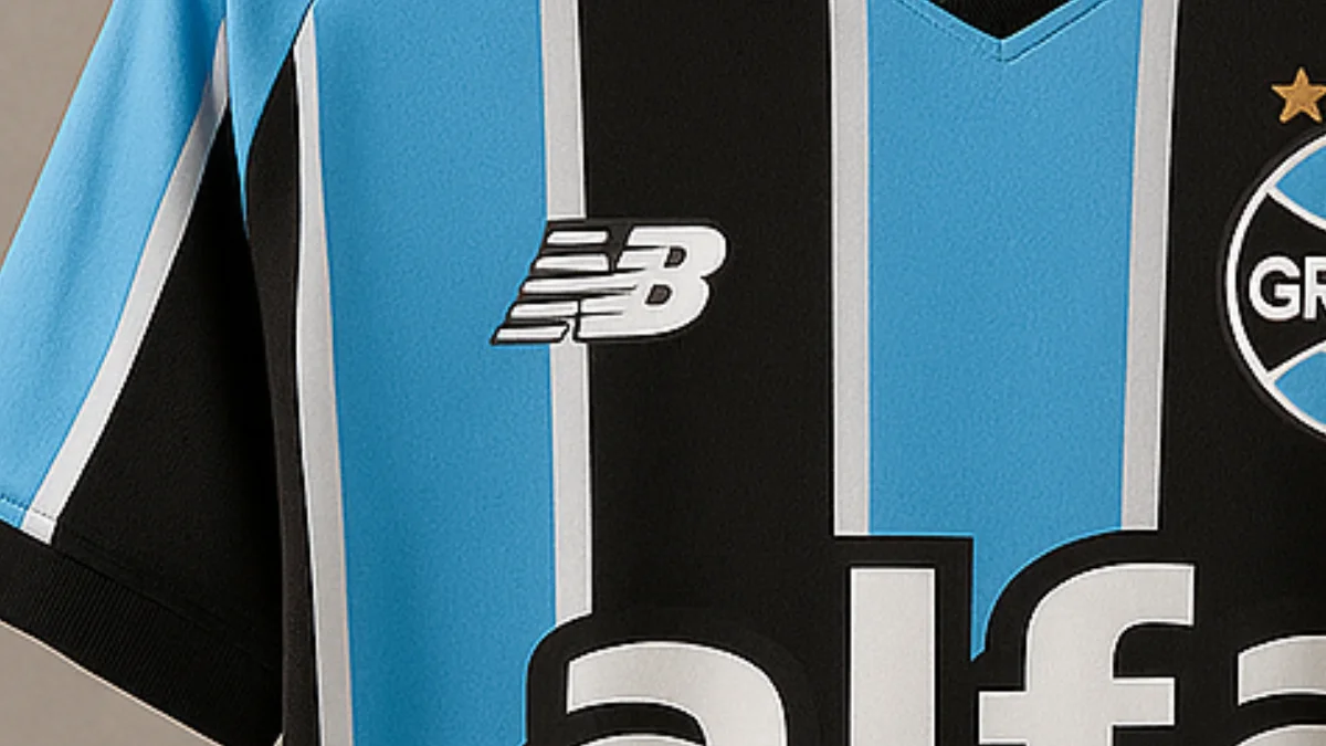 Esboço de camisa do Grêmio fabricada pela New Balance