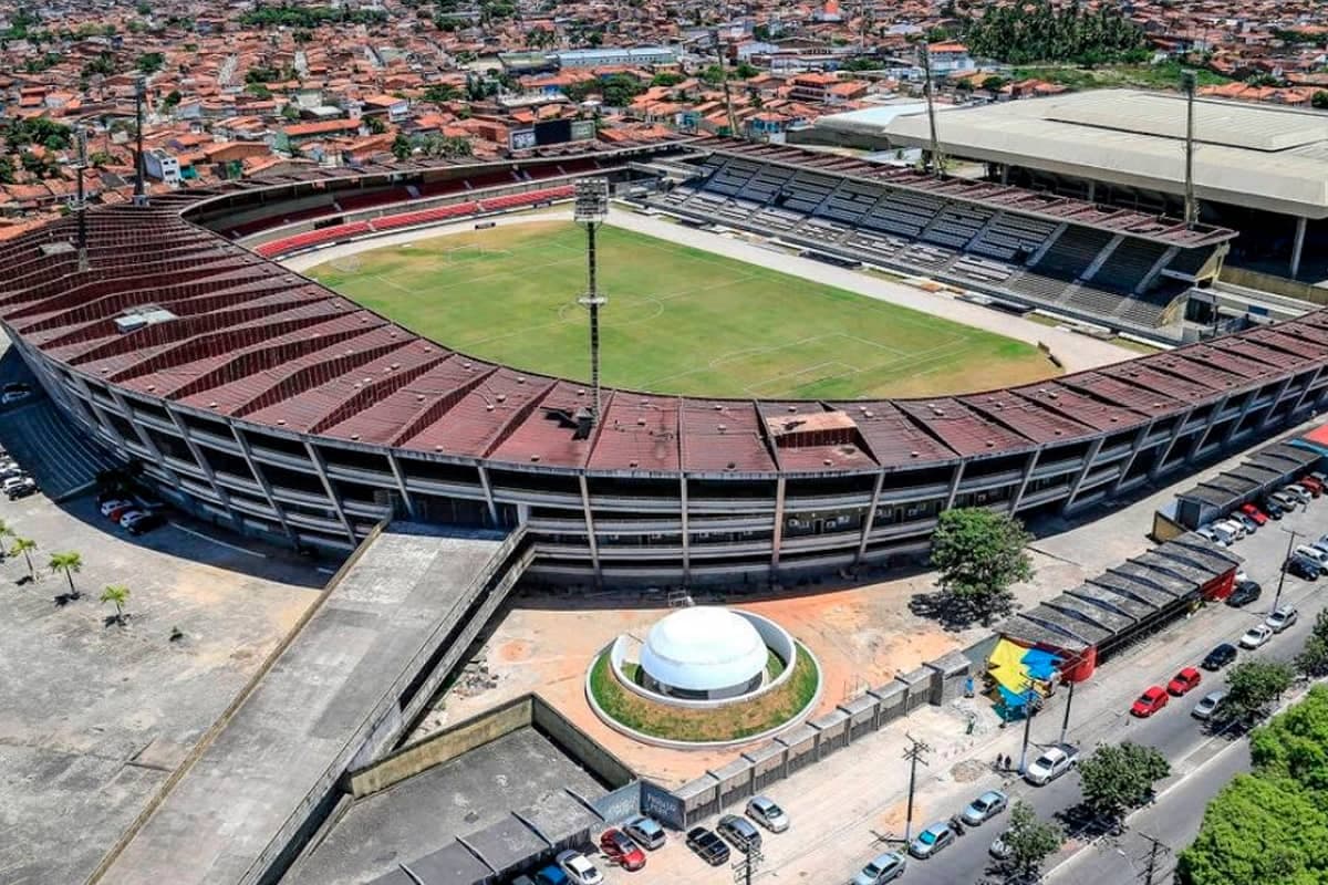 Estádio Rei Pelé, do CSA, palco de jogo do Grêmio