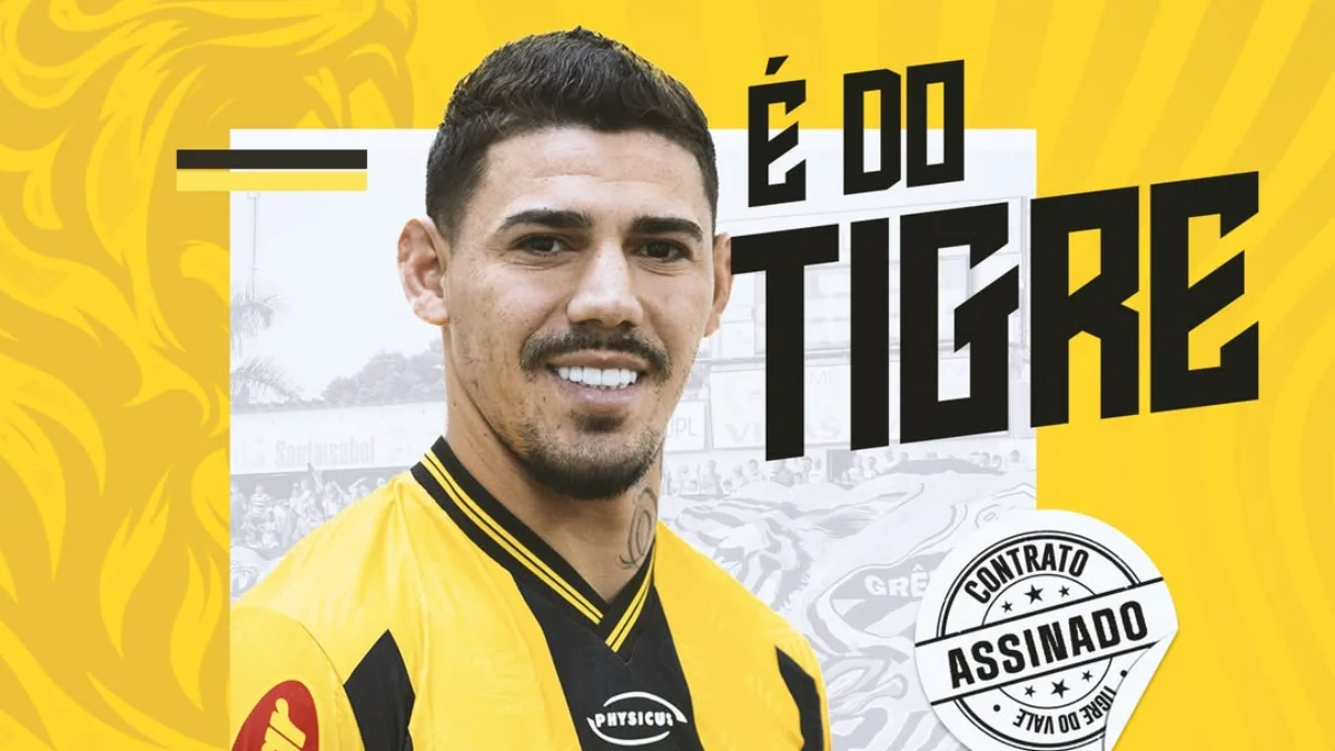Lateral Mayk, ex-Grêmio, anunciado pelo Novorizontino