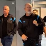 Felipão e Mano Menezes na Arena do Grêmio