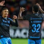 Gustavo Nunes e Nathan Fernandes pelo Grêmio