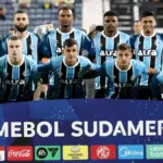 Jogadores do Grêmio na Copa Sul-Americana 2025