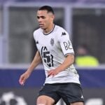 Lateral-direito Vanderson, ex-Grêmio, em lance de jogo do Monaco, da França