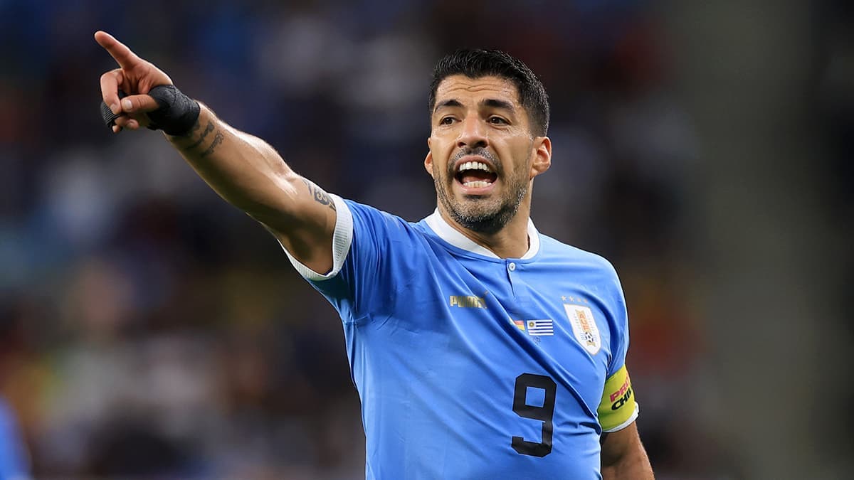 Suárez pela seleção uruguaia