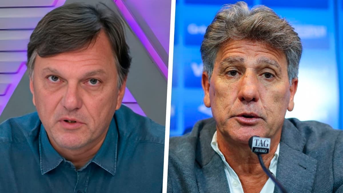 Mauro Cezar e Renato no Grêmio
