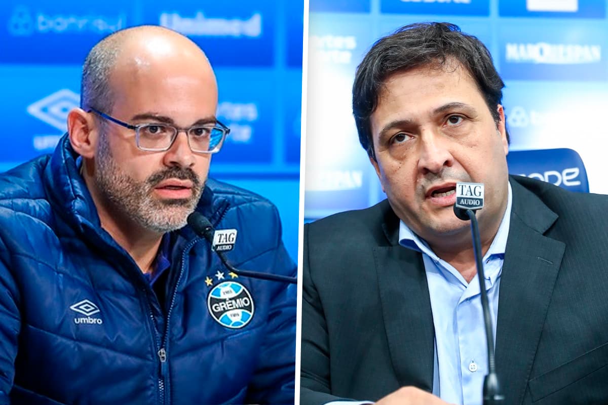 Paulo Caleffi e Alberto Guerra no Grêmio